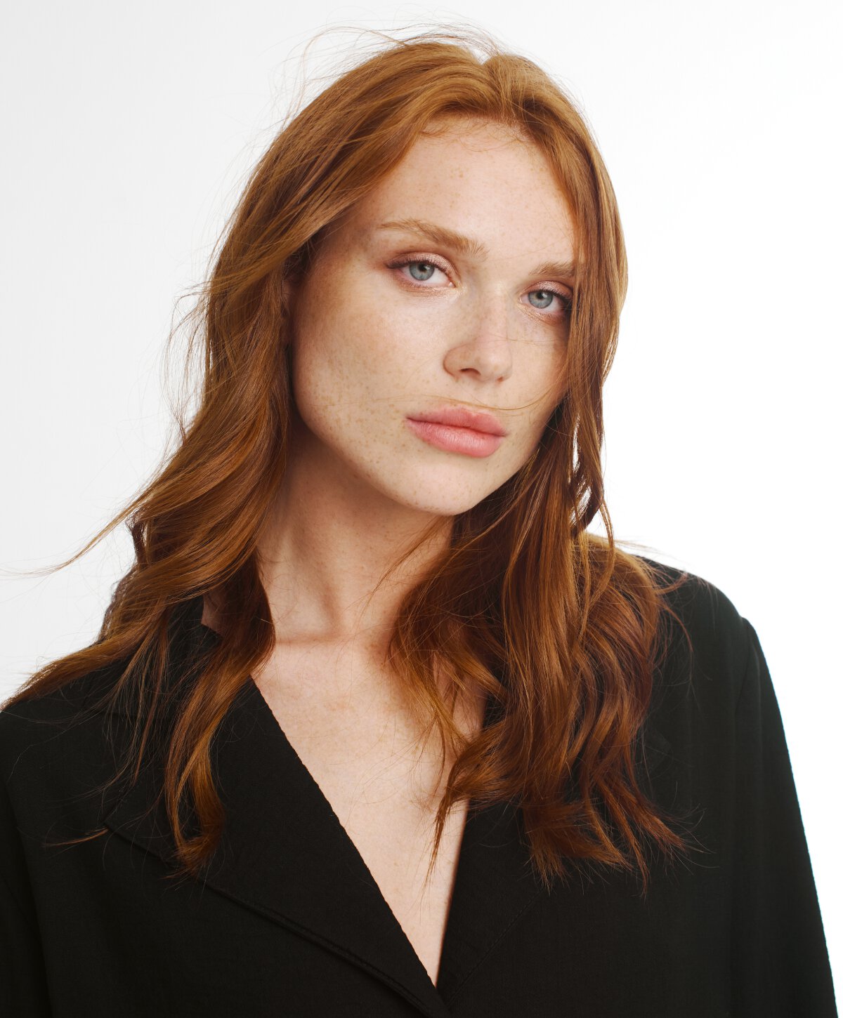 Toronto brow lift model with red hair