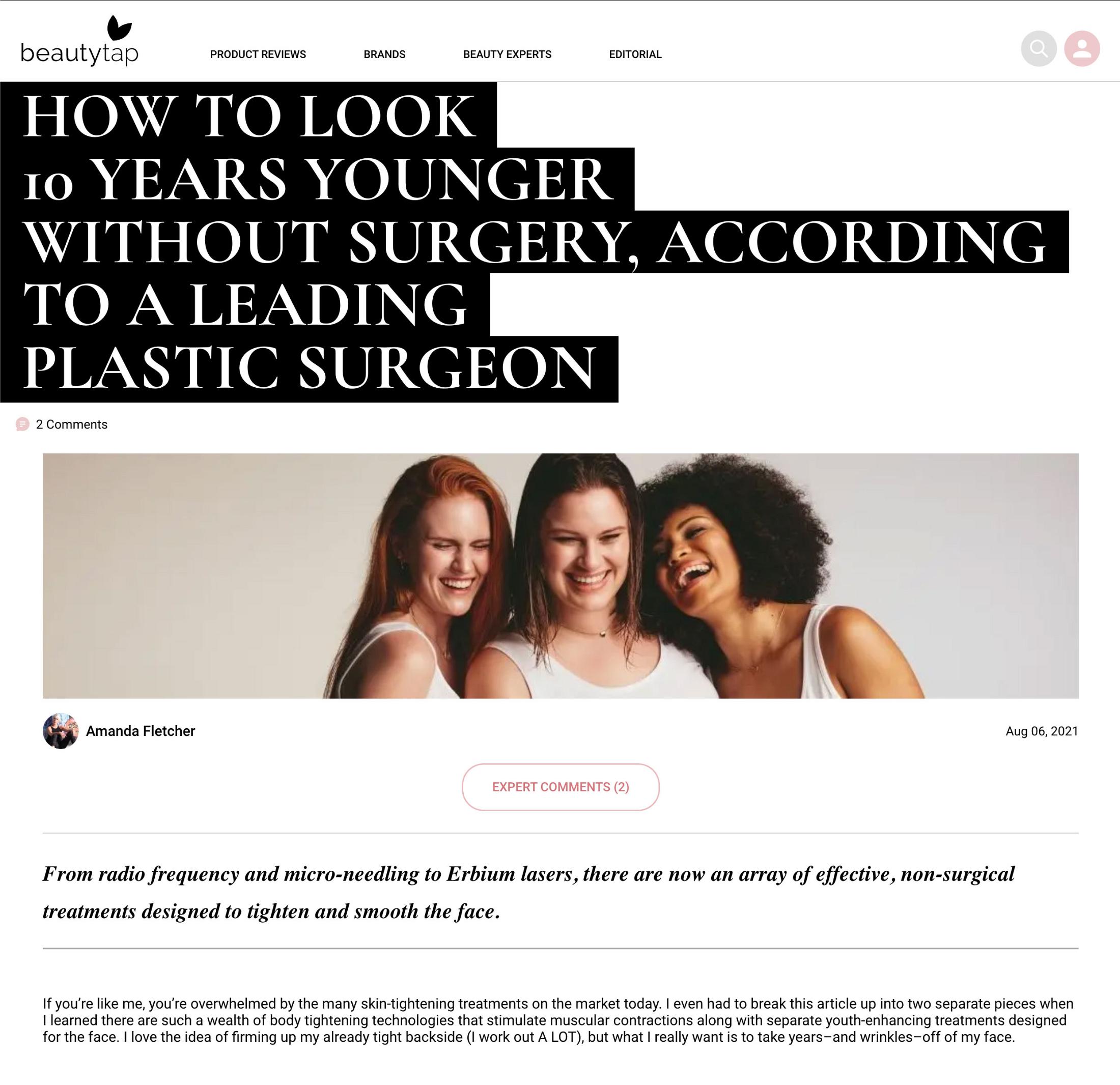 how to look 10 years younger without surgery according to a leading plastic surgeon blog